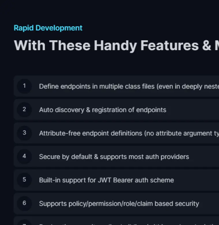 FastEndpoints screenshot 1 of 6