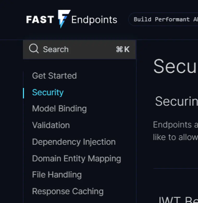 FastEndpoints screenshot