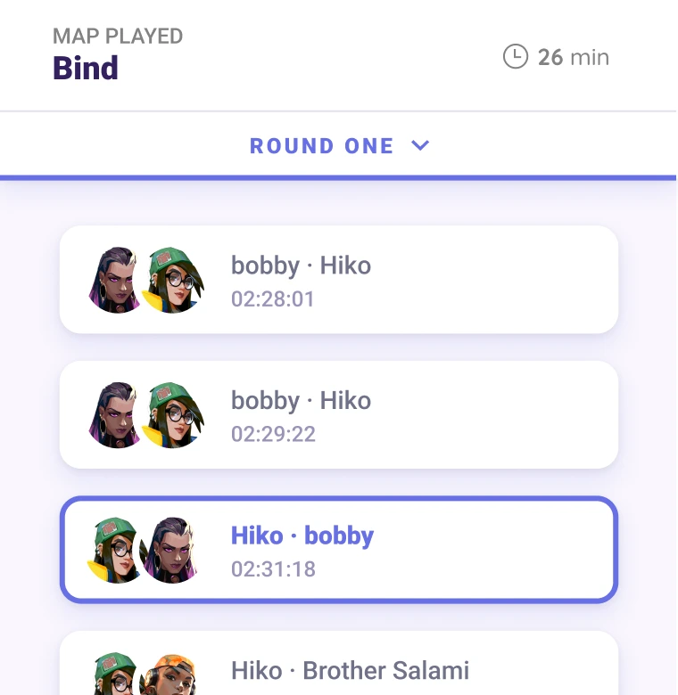 Vodsearch screenshot