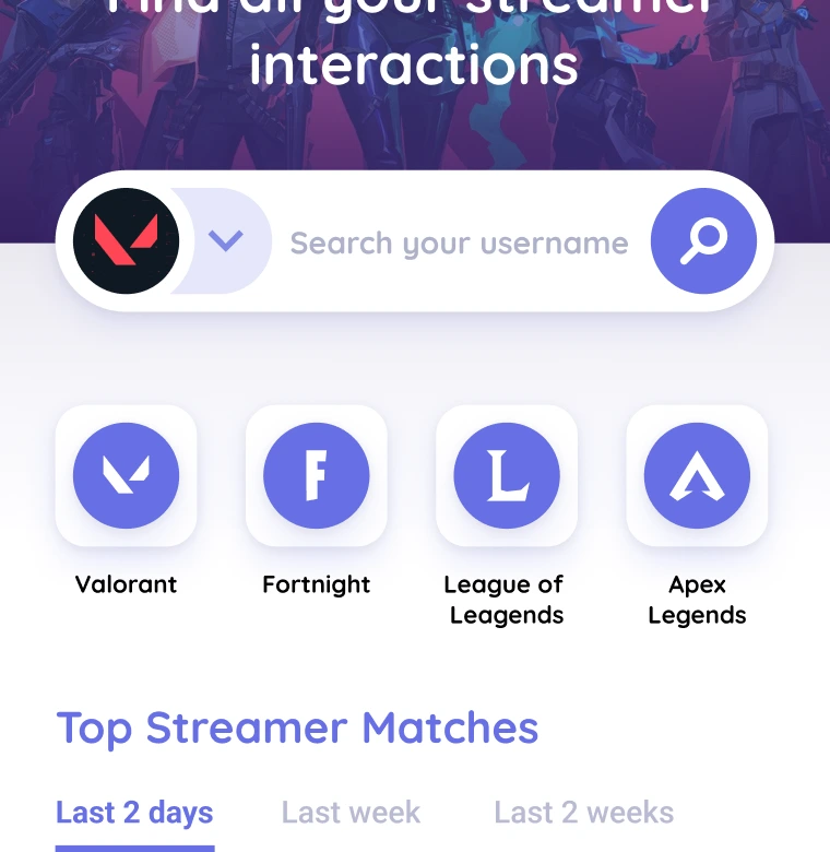 Vodsearch screenshot