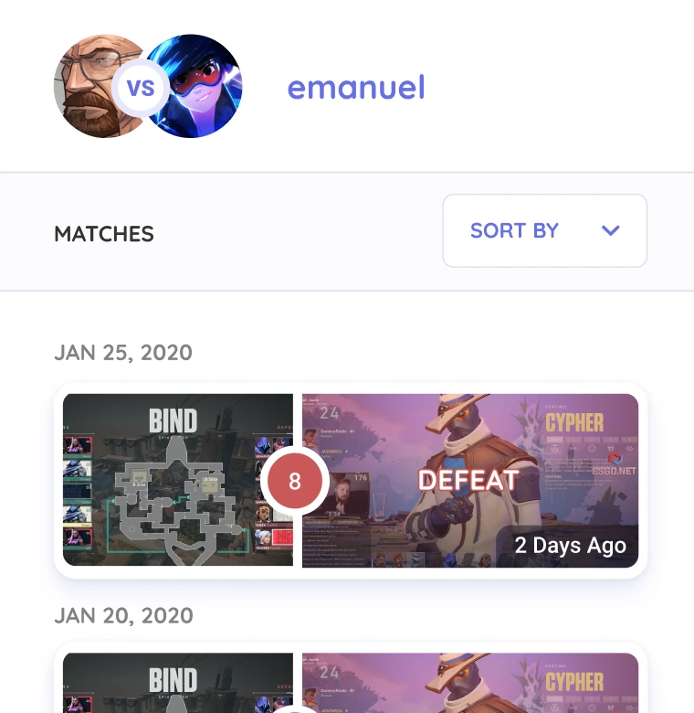 Vodsearch screenshot